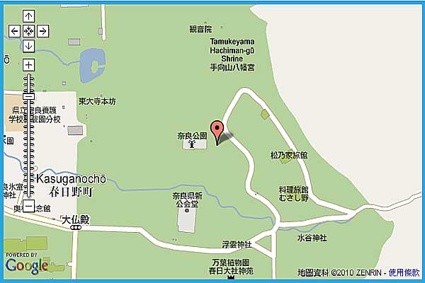 奈良公園位置圖