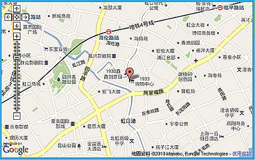 上海::1933老場坊位置圖