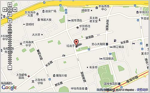 上海::紅房子西餐廳地理位置圖