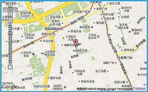 上海::湖庭餐廳位置圖