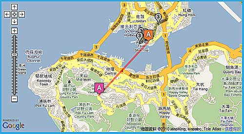 行程第1日路線圖 :: 香港旅遊景點