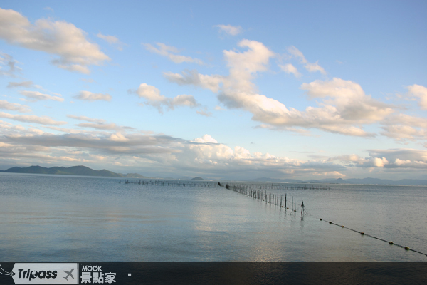 湛藍澄澈的琵琶湖