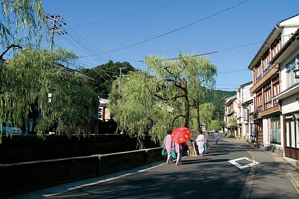 兵庫的城崎溫泉，是個有著7個外湯的溫泉名勝地。