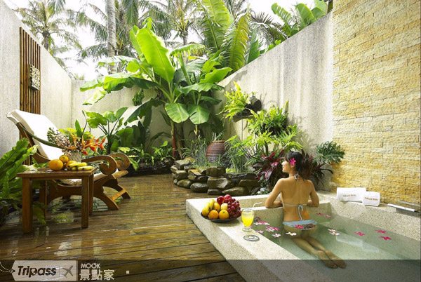 南國峇里島風的花園客房。圖片提供/墾丁凱撒大飯店