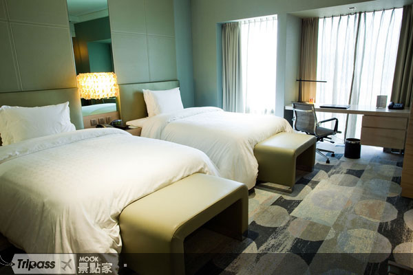充滿客家元素的客房。圖片提供/新竹喜來登大飯店