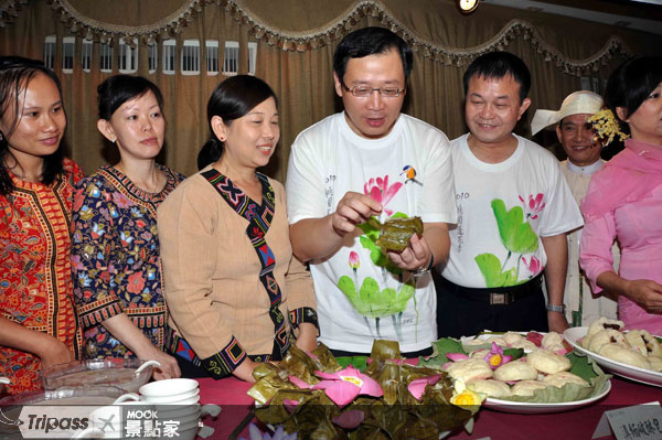 各種應景的蓮花大餐。圖片提供/桃園縣政府