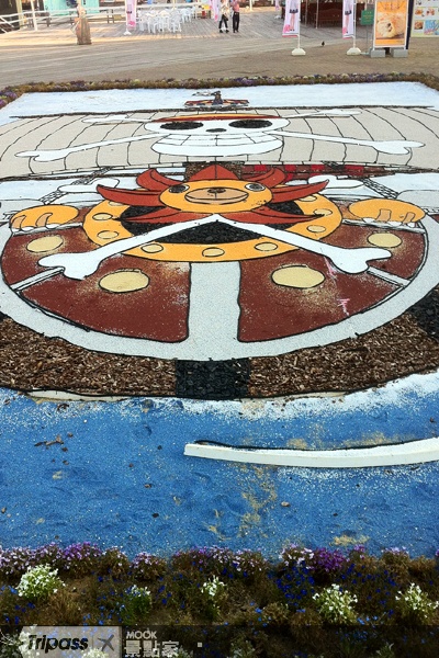 千陽號的大型沙畫裝置藝術。