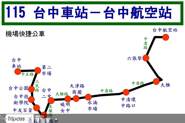 快捷公車路線圖。（圖片提供／台中市政府）