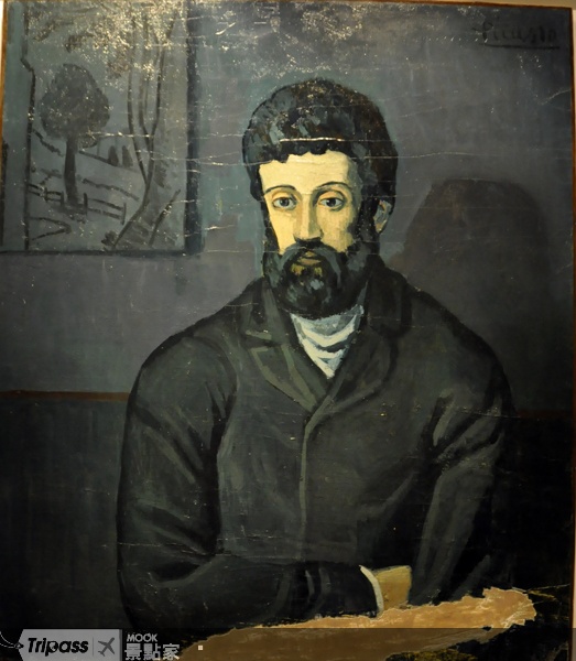 《男子肖像》屬於藍色時期作品。