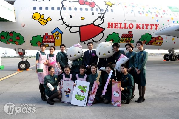 長榮航空將推出共三款的Hello Kitty彩繪機。（攝影／景點家李欣怡）