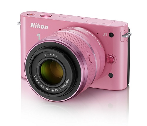 Nikon J1限量粉紅色特別版在本次台北攝影展中首賣（圖片提供／國样貿易）