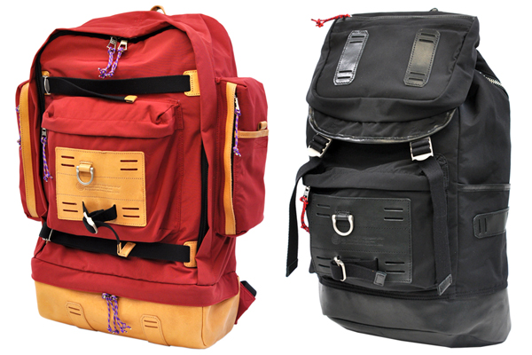 左為TRAMP Lsize BACKPACK(市價18200元)；右為TRAMP　BACKPACK(市價12200元)。