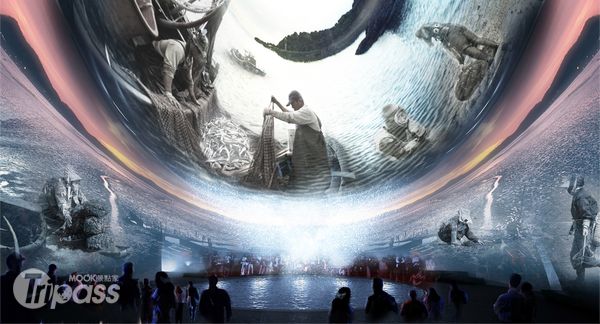 韓國館內的穹頂影院，將展示著韓國海洋的過去、現在與未來；此為意象參考圖。（圖片提供／韓國觀光公社台北支社）