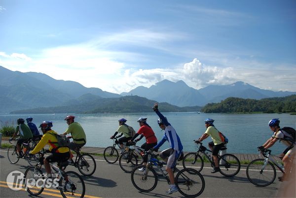 日月潭地區規劃完善的自行車道，是許多車友喜歡騎乘的路線之一。（圖片提供／日月潭國家風景區管理處）