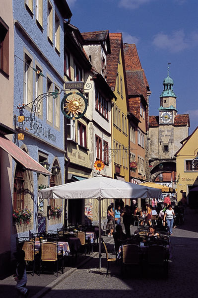 甜美的羅騰堡是德國高人氣的觀光勝地。（圖片提供／墨刻編輯部）