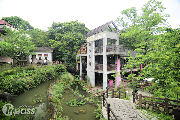 來到獅山遊客中心，一旁的山林步道及品茗店家，為炎熱的夏日帶來涼意。（攝影／MOOK景點家旅遊生活網陳冠鑫）