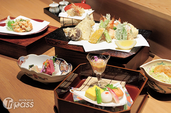 品項多元的天婦羅套餐，令人食指大動。（攝影／MOOK景點家旅遊生活網陳冠鑫）