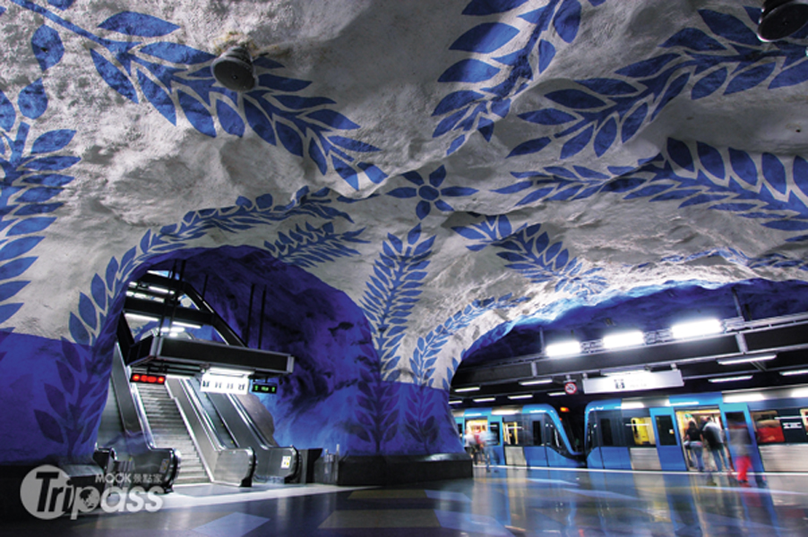 斯德哥爾摩地鐵自1997年開始每週都有免費的導覽解說。（圖片提供／墨刻編輯室）