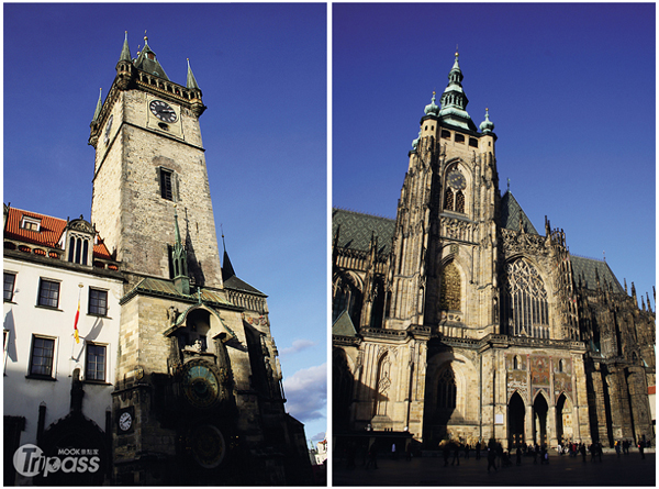 強調垂直地景的哥德式建築，讓布拉格多了「百塔之都」的美名。（圖片提供／墨刻編輯部）