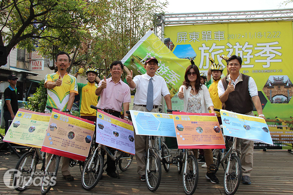 屏東縣政府推出五條單車旅遊行程，免費帶領民眾走訪在地社區與客家傳統聚落。（圖片提供／屏東縣政府觀光傳播處）