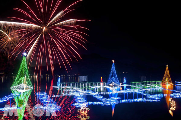 每年冬天的榛名湖彩燈飾活動。（圖片提供／高崎市榛名支所產業觀光課）