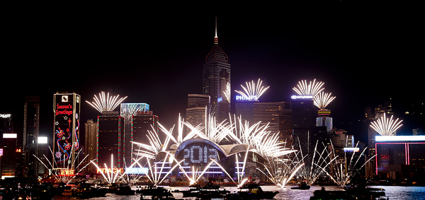 除了聖誕節，香港的跨年煙火同樣享有盛名。（圖片提供／香港旅遊發展局）