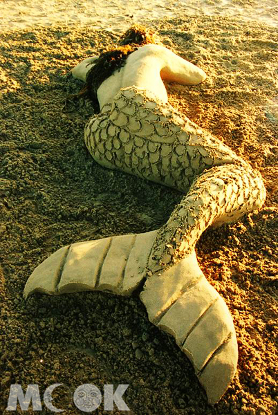 精彩的美人魚沙雕作品。（圖片提供／澳洲昆士蘭州旅遊暨活動推廣局）