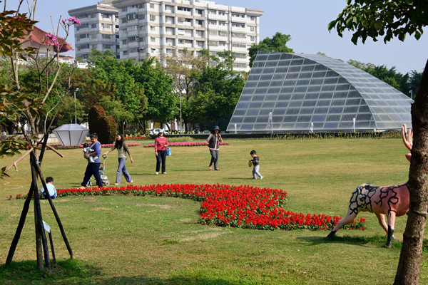 過年假期帶著小朋友到台南市賞花。（圖片提供／台南市政府）