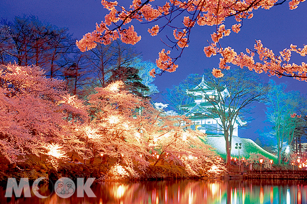 唯美的夜櫻，是日本賞櫻之旅的另一項選擇。（圖片提供／日本交流協會台北事務所）