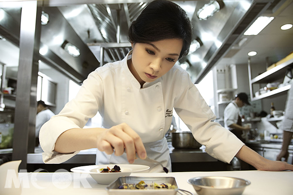 樂沐主廚陳嵐舒獲選為2014年凱歌香檳亞洲最佳女廚師。（圖片提供／睿創傳訊）
