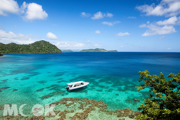 斐濟清澈見底的純淨大海，散發遺世獨立的脫俗魅力。（圖片提供／Laucala Island）