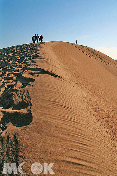 走上鳥取沙丘有種驚奇感。（圖片提供／TRAVELER Luxe旅人誌）