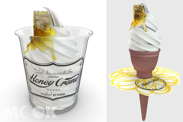韓國冰淇淋品牌「Honey Creme」三月正式登台，五月南下高雄展店。（圖片提供／Honey Creme）