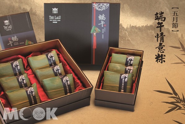 涵碧樓「端午情意粽禮盒」有獨特的西式禮盒包裝設計，成為話題。(圖片提供／涵碧樓)