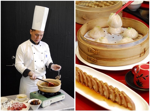 「味坊」中餐廳由行政總主廚徐文斌師傅（圖左）領軍，呈現新上海菜的新風貌。（攝影／景點家王銘偉）