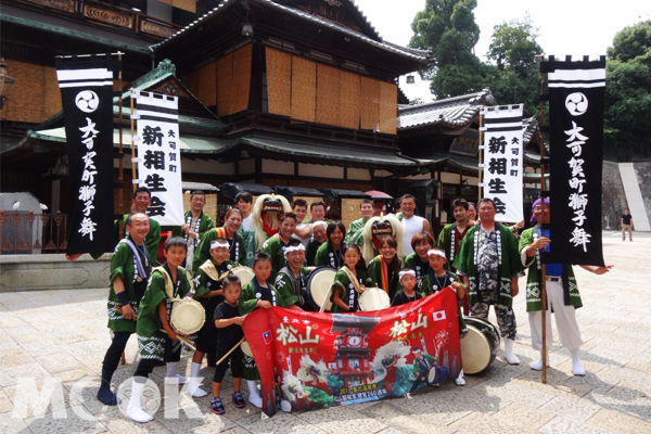 日本松山市「大可賀獅子舞×鼓組」是由多個家庭成員組合而成。(圖片提供／台北市觀光局）