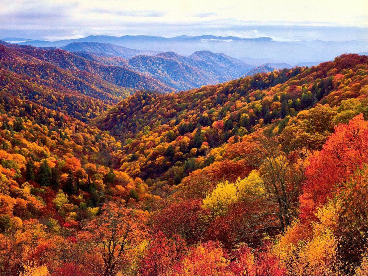 The Great Smokey Mountains, North Carolina, Tennessee, USA。(圖片來源／placestoseeinyourlifetime）