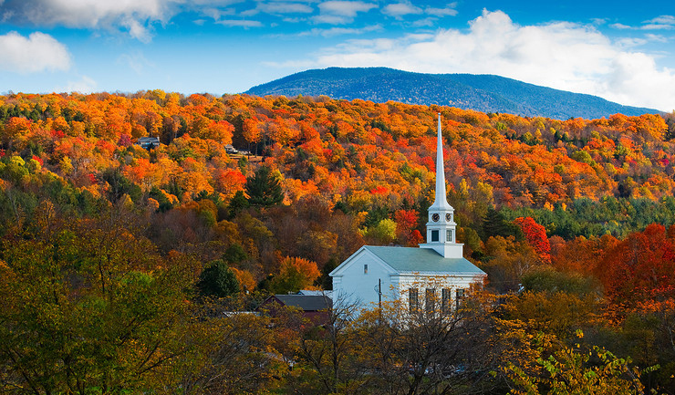 Stowe Church, Vermont, USA。(圖片來源／Kevin McNeal）