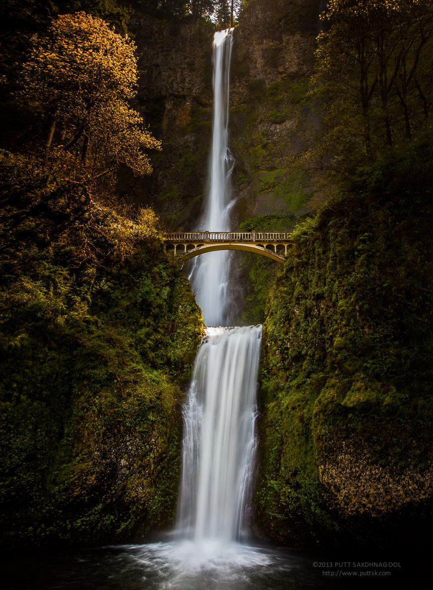 Multnomah Falls, Oregon, Usa (圖片來源／boredpanda）