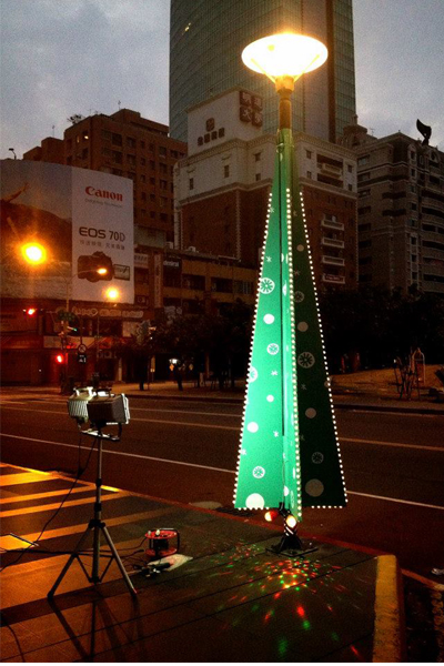 勤美誠品聖誕樹裝置藝術。(圖片來源／勤美 誠品綠園道）