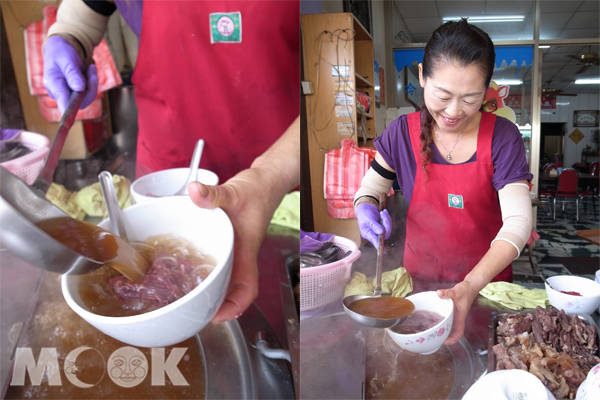 陳淑芬老闆娘現煮的牛肉湯，還沒動筷子，光聞到撲鼻的香氣，就已唇齒生津。(圖片提供／墨刻出版社）