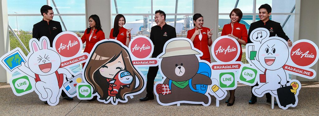 往後乘客都將有機會搭上Line造型班機一起旅行。(圖片來源／airasia）