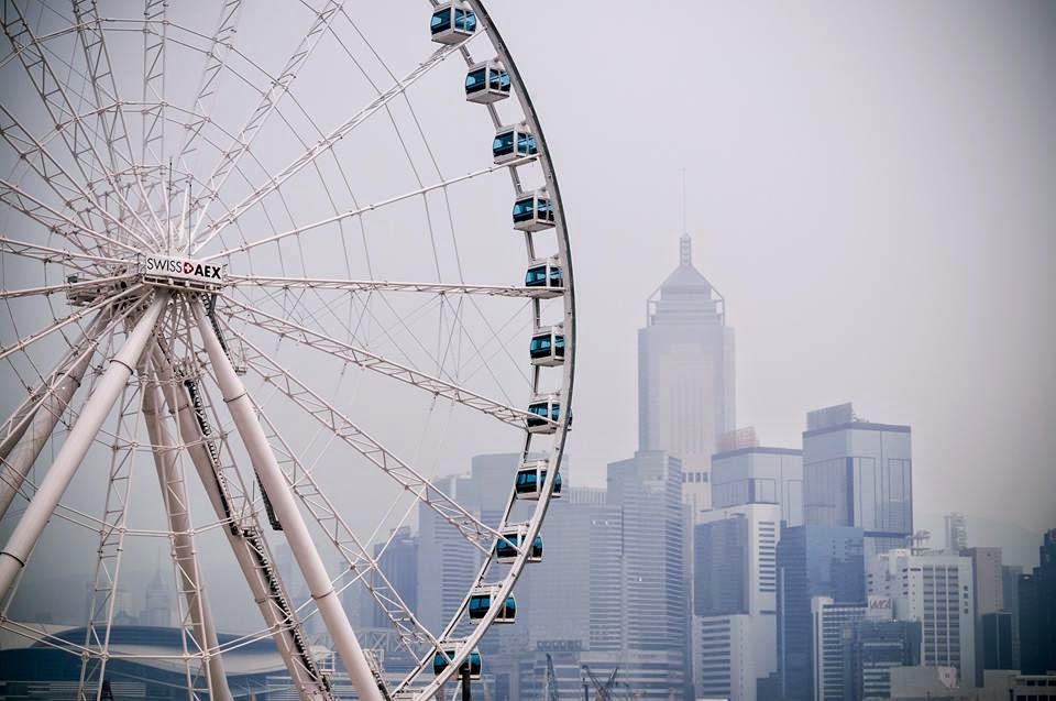 香港新地景中環摩天輪於12月5日舉行開幕典禮。(圖片來源／seewide）