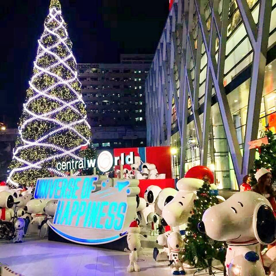 2000隻的snoopy四散在百貨商圈的各個角落。(圖片來源／CentralWorld）