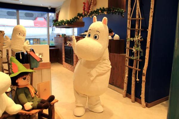 店內除了有嚕嚕米外還有的好朋友阿金、溜溜與小不點。(圖片來源／Moomin cafe）