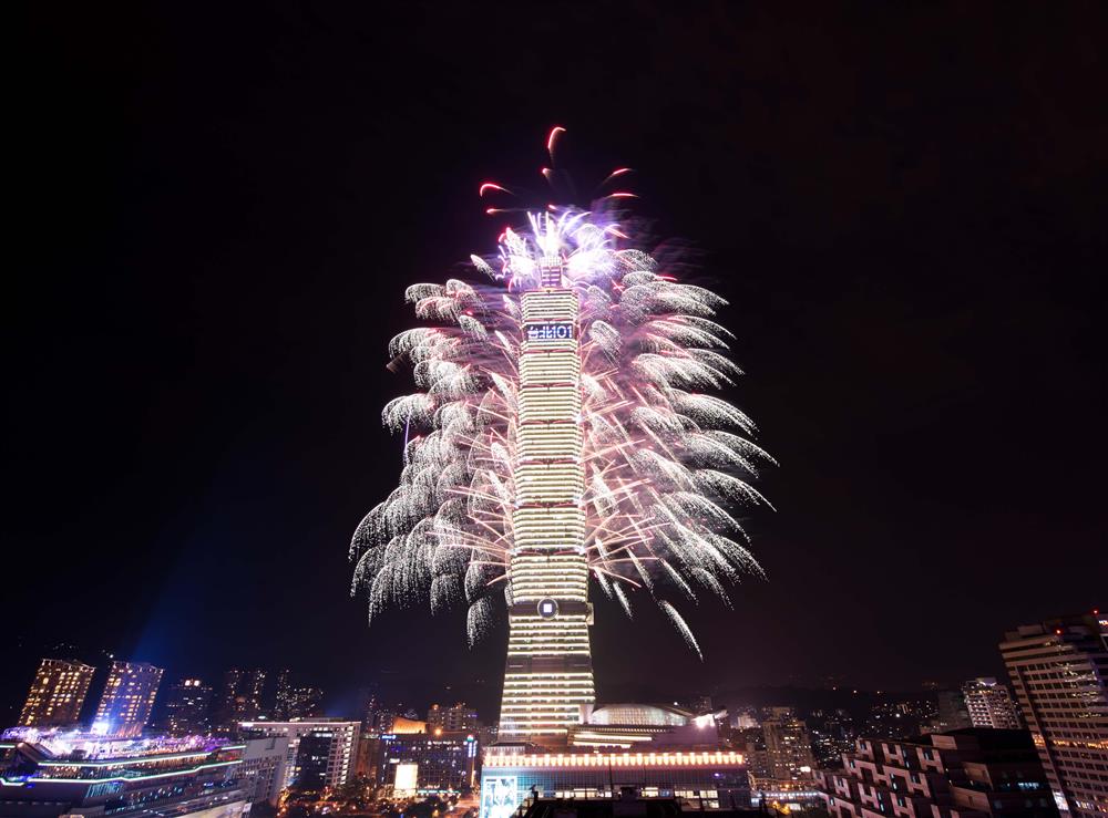 台北101跨年煙火。(圖片來源／Taipei101）