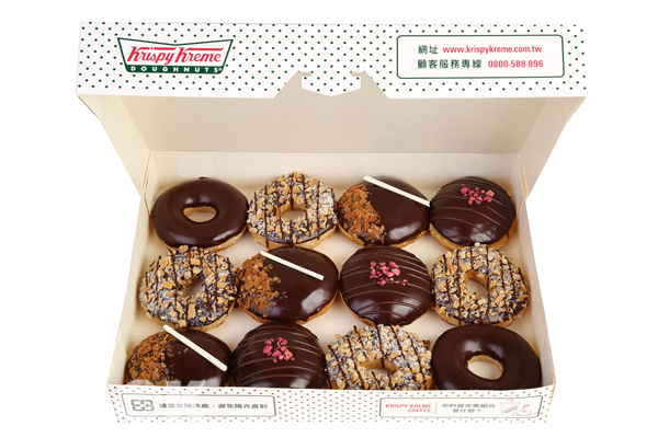 Krispy Kreme推出Choco Mania巧克力系列商品。(圖片提供／Krispy Kreme)