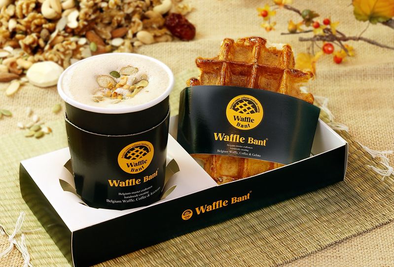 被譽為韓國最好吃比利時鬆餅wafflebant正式來台開店。(圖片來源／wafflebant)