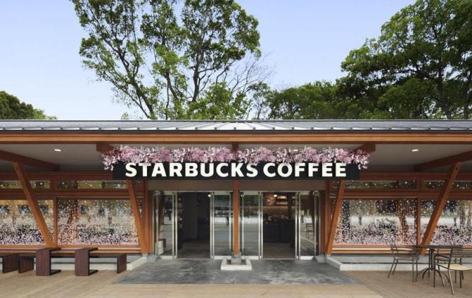 期間限定櫻花星巴克店家。(圖片來源／starbucks）