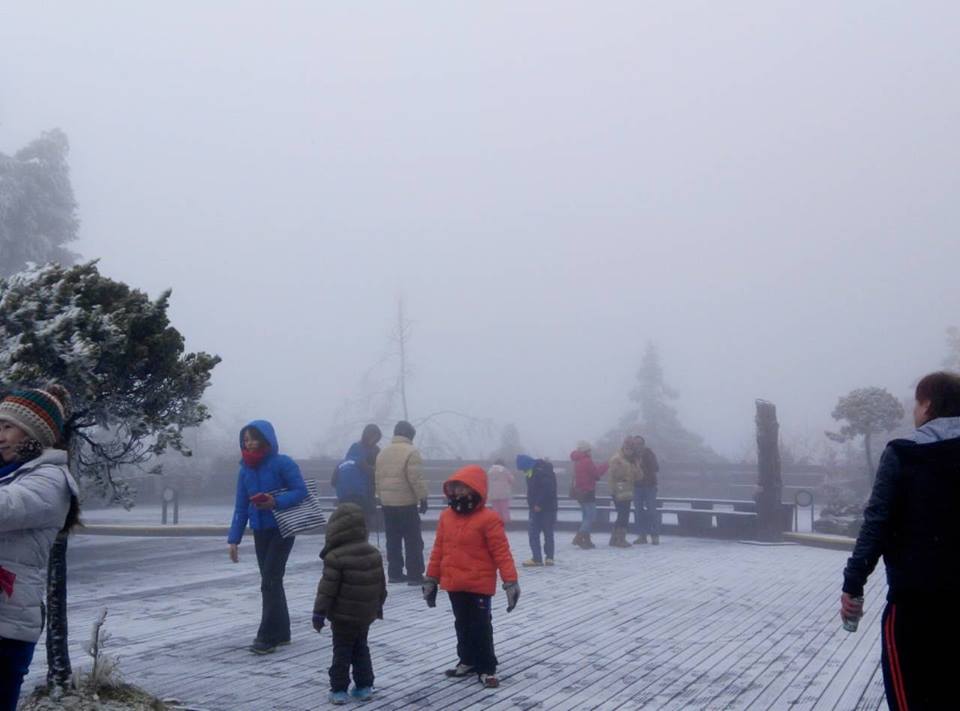 太平山部分步道積雪嚴重。(圖片來源／太平山．森動一世紀系列活動 〈太平山國家森林遊樂區〉)